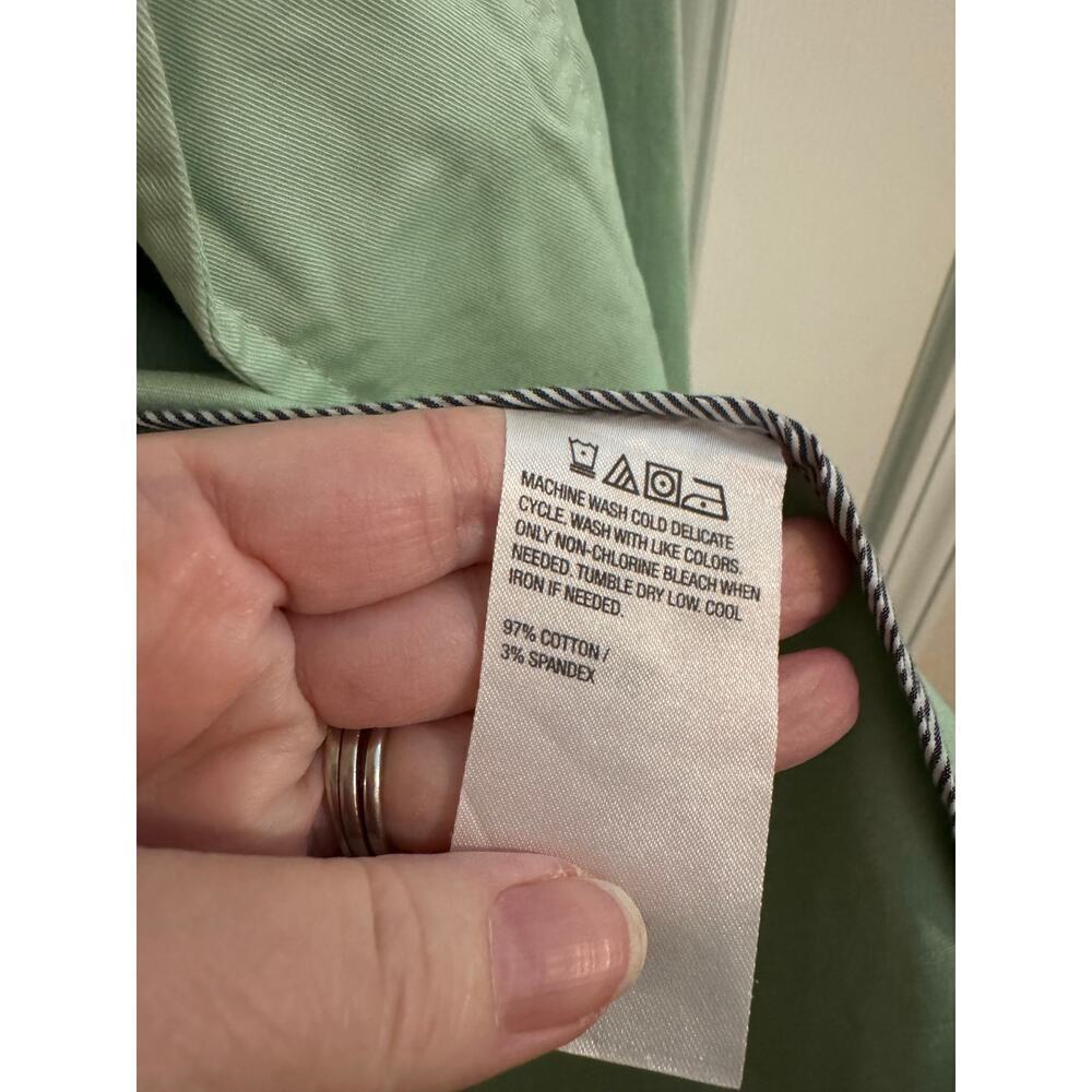 Joan Rivers New Cotton Signature Twill Cinched Back Blazer Green Medium Petite - Picture 11 of 13